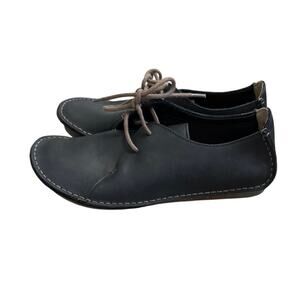 Clarks Artisan Janey Mae Lace up Leather Oxford Shoes Womens Size 7.5